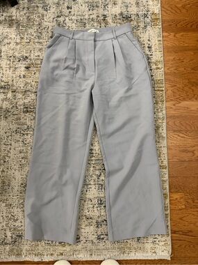 Abercrombie light blueish Gray Wide Leg tailored pants 32/14 regular
